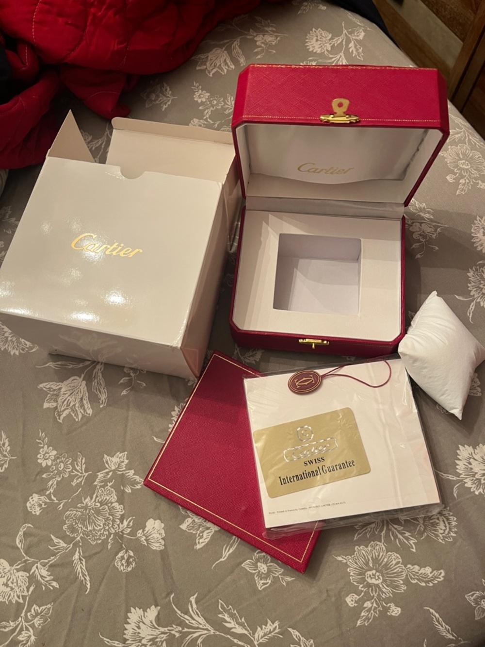 Cartier Red Watch set